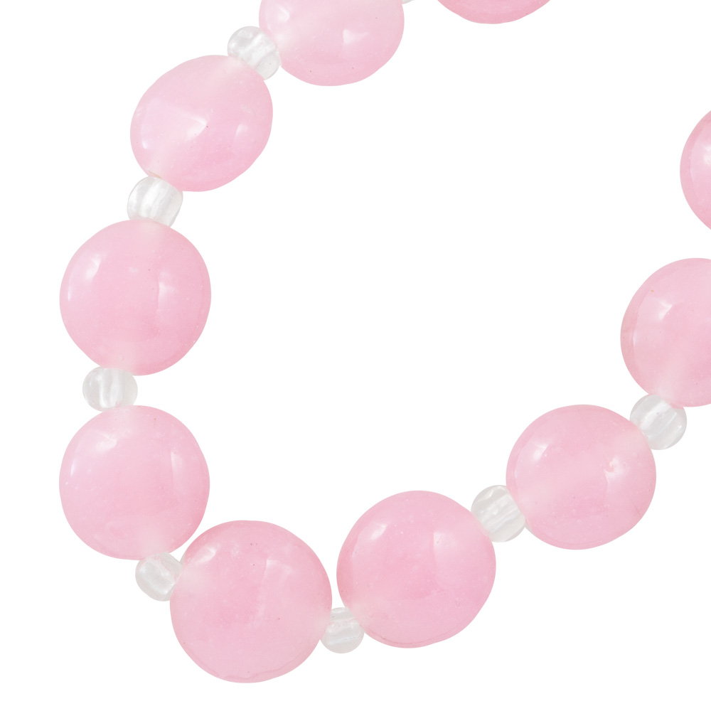 Perles en Verre (12 - 14 x 6.5 - 9 mm) Fairy Tale Pink (12 pièces)