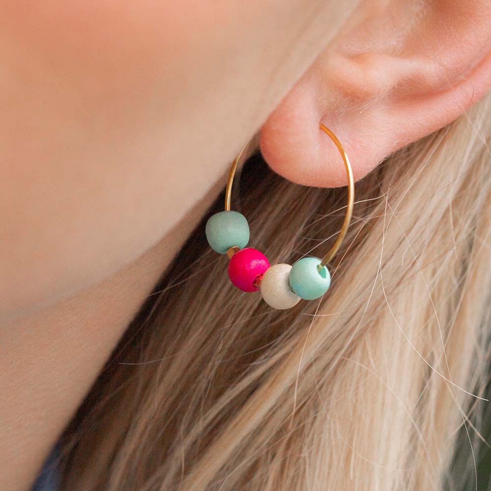 Perles en Bois Look Intense (8 mm) Green Ash (104 pièces)