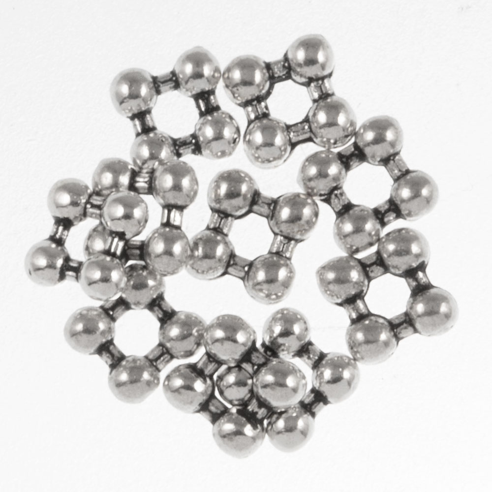 Perles Intercalaires Tibétaines (5 x 2 mm) Argent Antique (10 pièces) 