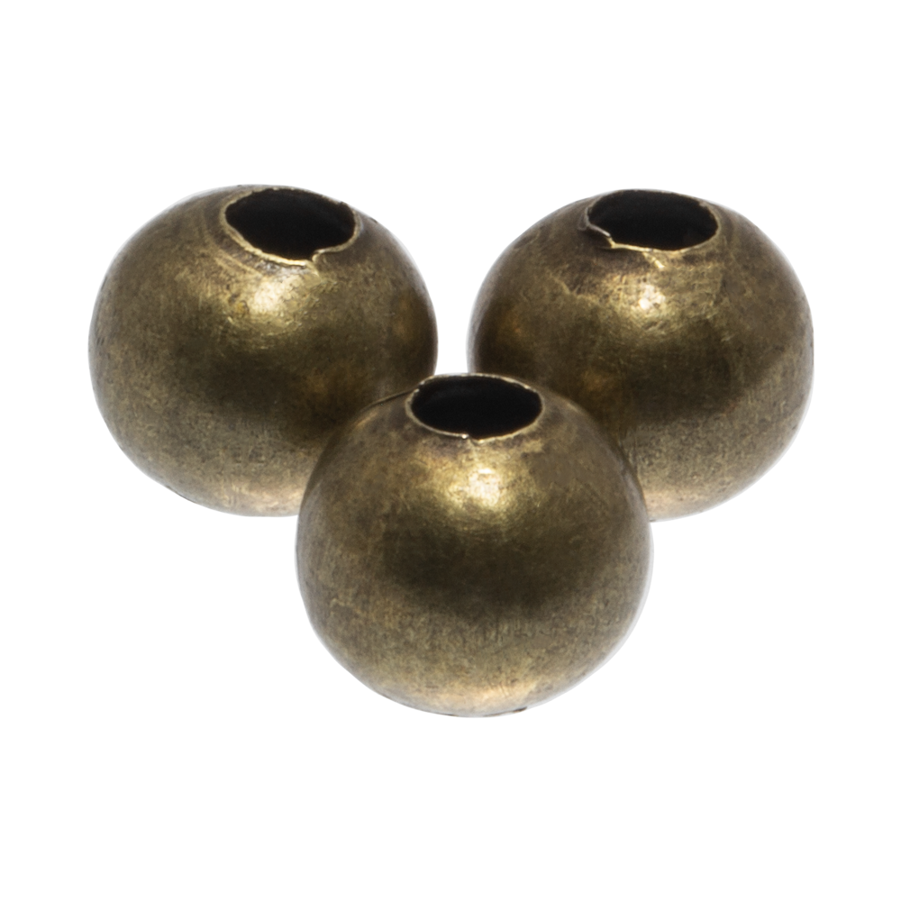 Perles en Métal (8 mm) Bronze (25 pièces) 
