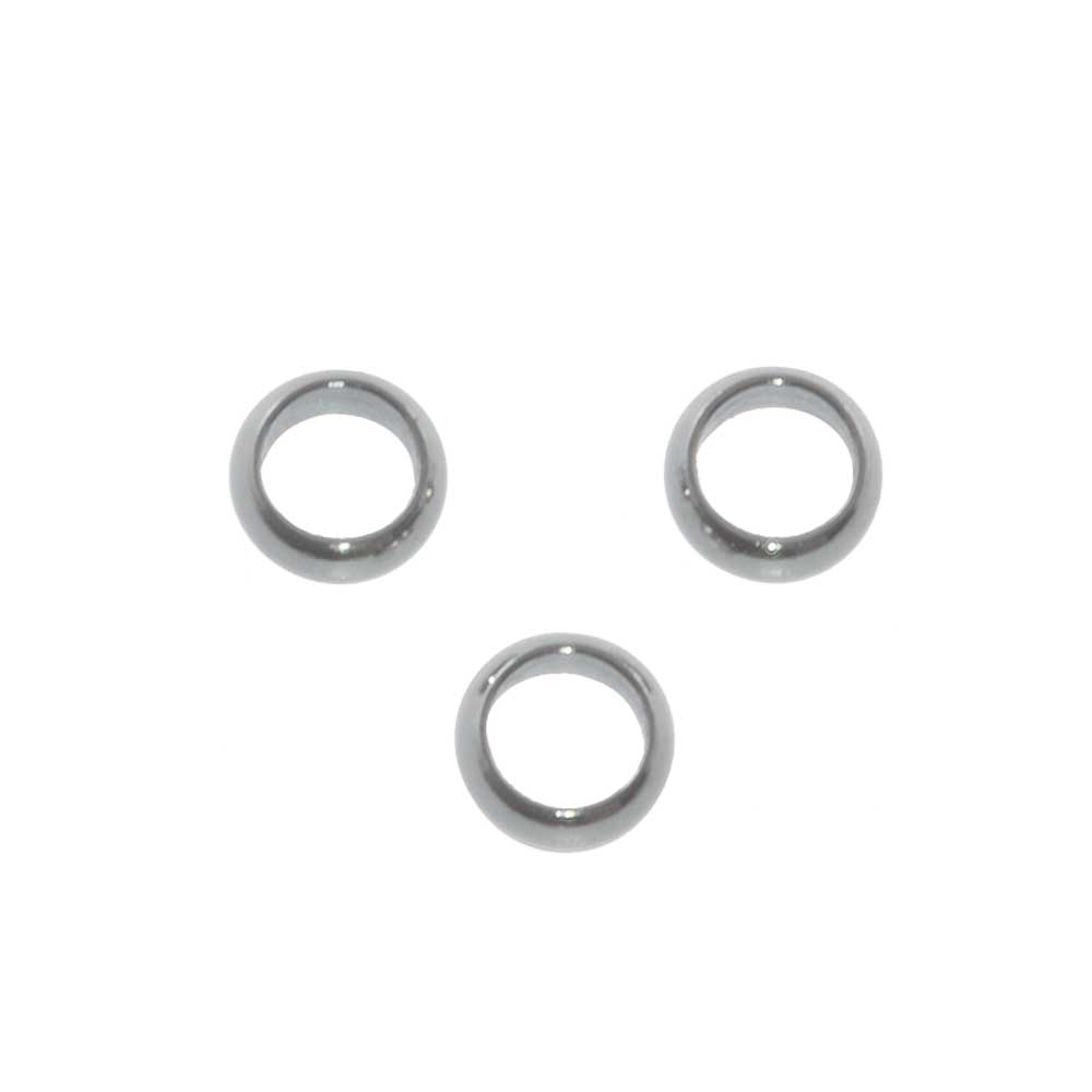 Perles Intercalaires Acier Inoxydable (4 x 1.5 mm) Argent Antique (50 pièces)