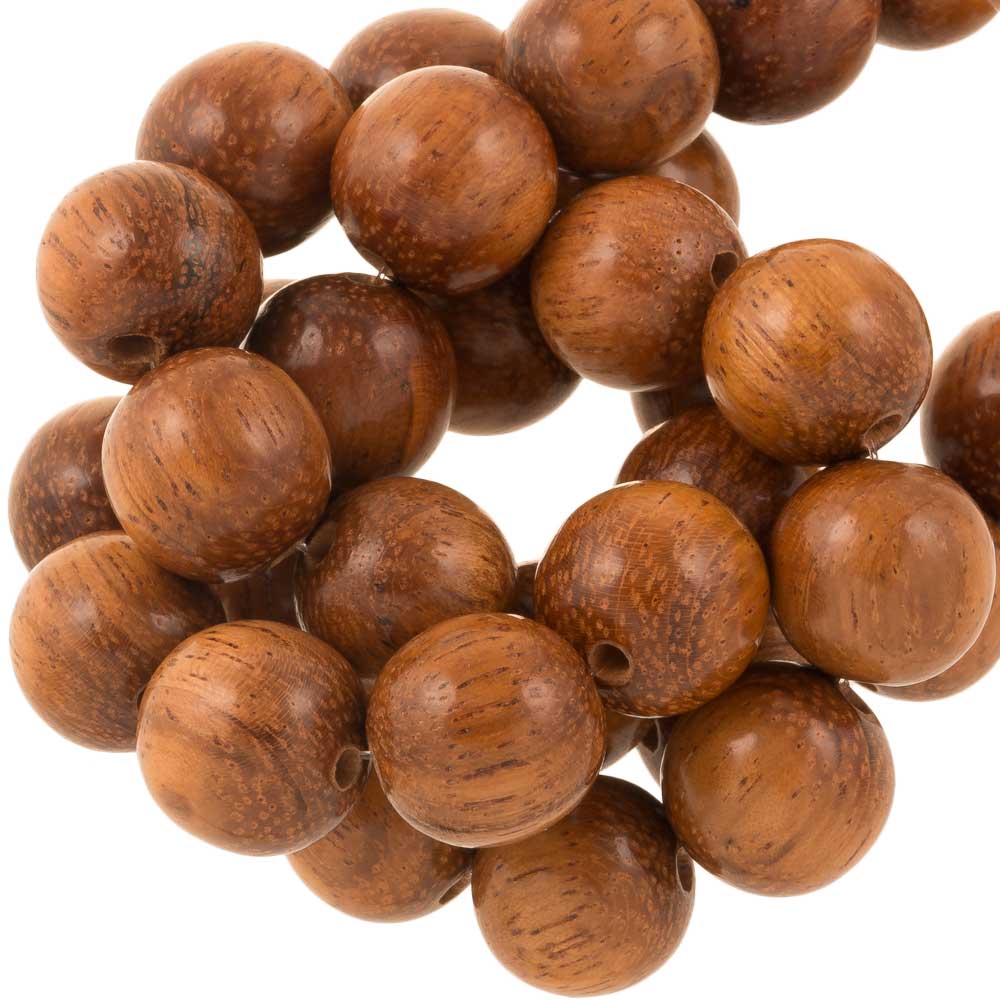 Perles en Bois (18 mm) Bayong (23 pièces)