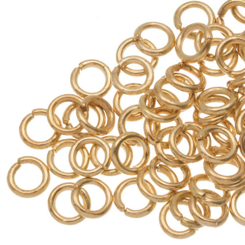 Anneaux de Saut (6 x 1.2 mm) Or (100 pièces)